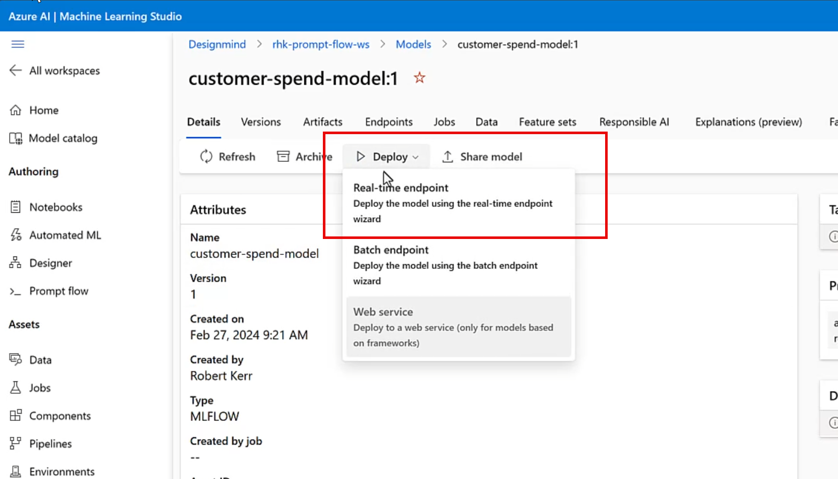 Unleash Your Model's Potential: Step-by-Step Guide to Deploying a Fabric Machine Learning Model on an Azure ML Inference Endpoint