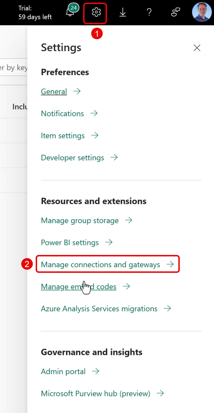 Using the On-premises data gateway with Microsoft Fabric