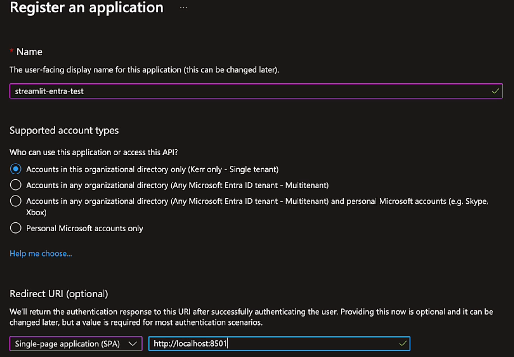 Leveraging Entra Authentication in a Streamlit Web App